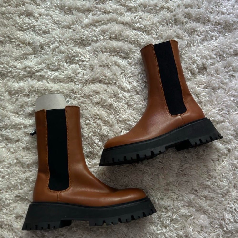 NWT Black and brown Zara boots